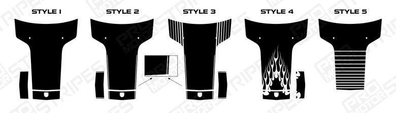 Dodge Challenger 2008-2023 Solid Style T-Hood Stripes
