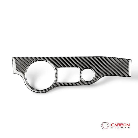 Dodge Challenger 2015-2023 Carbon Fiber Headlight and Trunk Release Button Trim Overlay