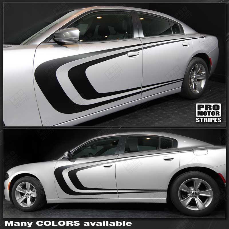 Dodge Charger 2011-2023 Side Double Scallop C-Stripes