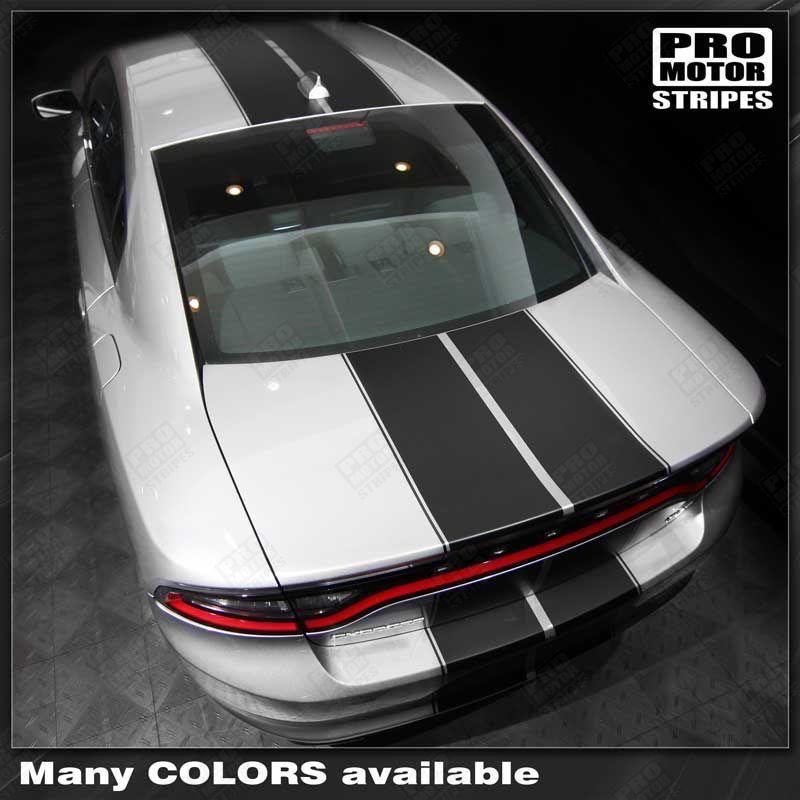 Dodge Charger 2015-2023 Over the Top Double Stripes /w Pinstripes