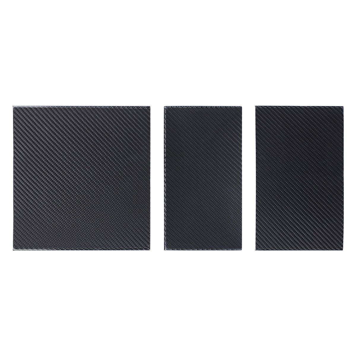 Dry Carbon Fiber 3-Piece Center Console Cover for Tesla Model 3 Highland (Matte)