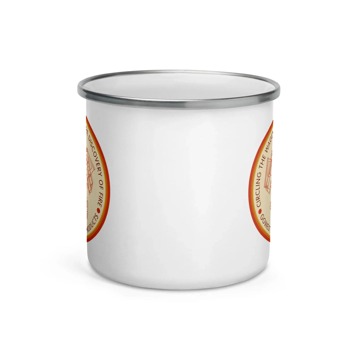 Circle the Wagens Enamel Mug