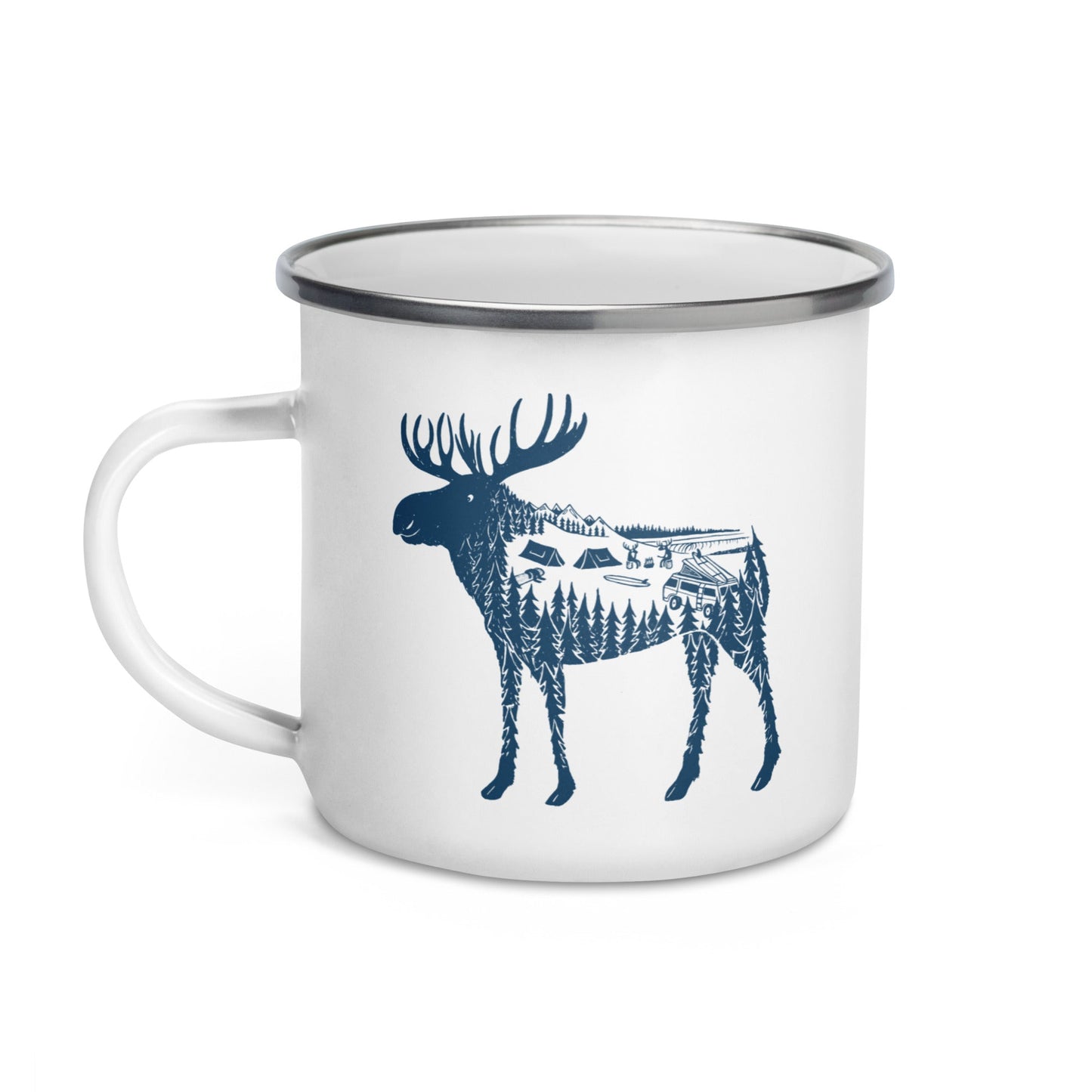 Moose Meet-Up Enamel Mug