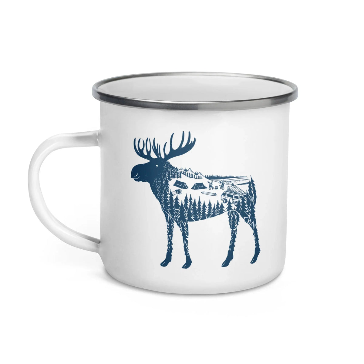 Moose Meet-Up Enamel Mug