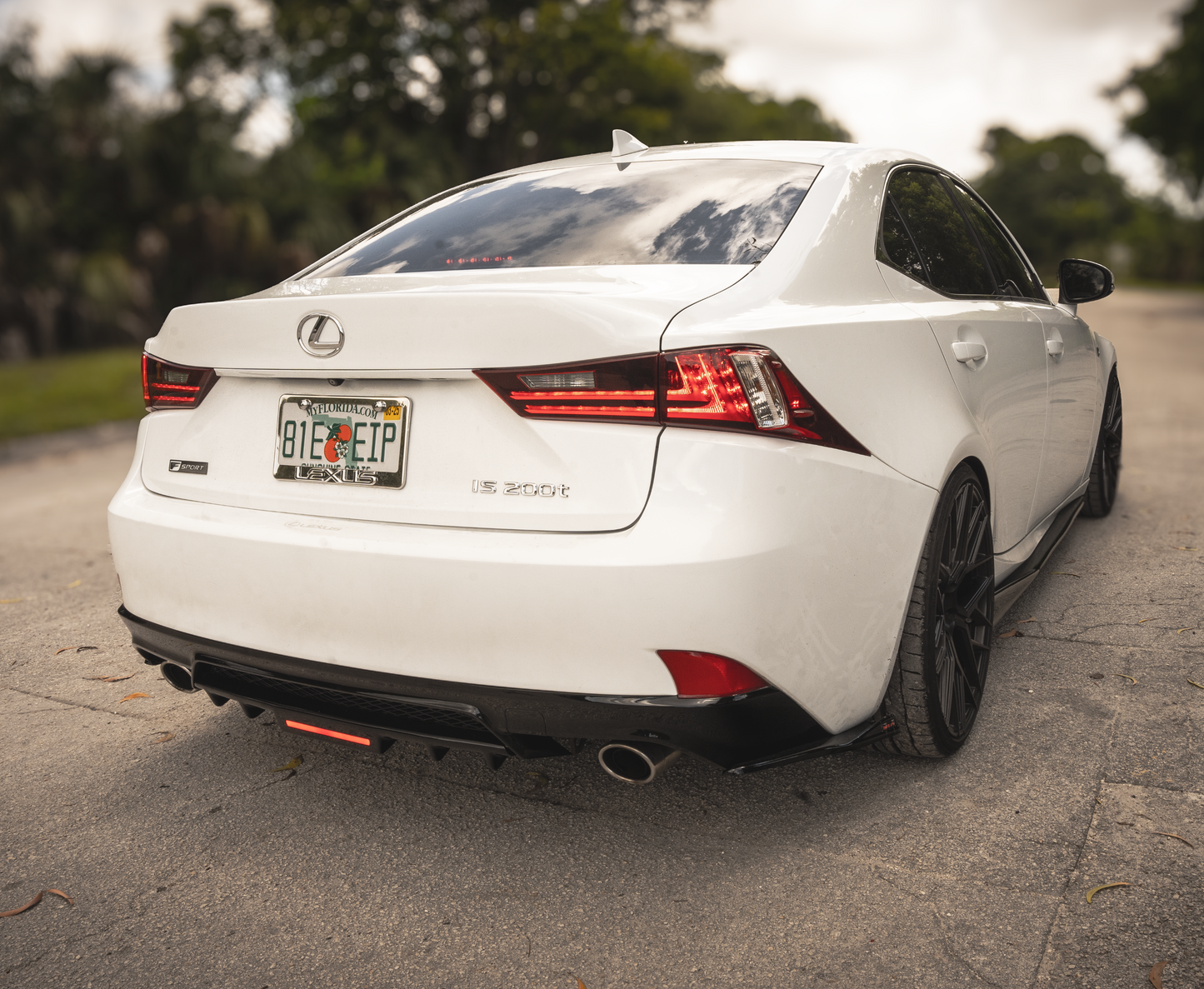 Lexus IS F-Sport NIA full splitter lip bodykit 5pcs (front lip, side skirts, rear apron spats) 2014-2016 in ABS
