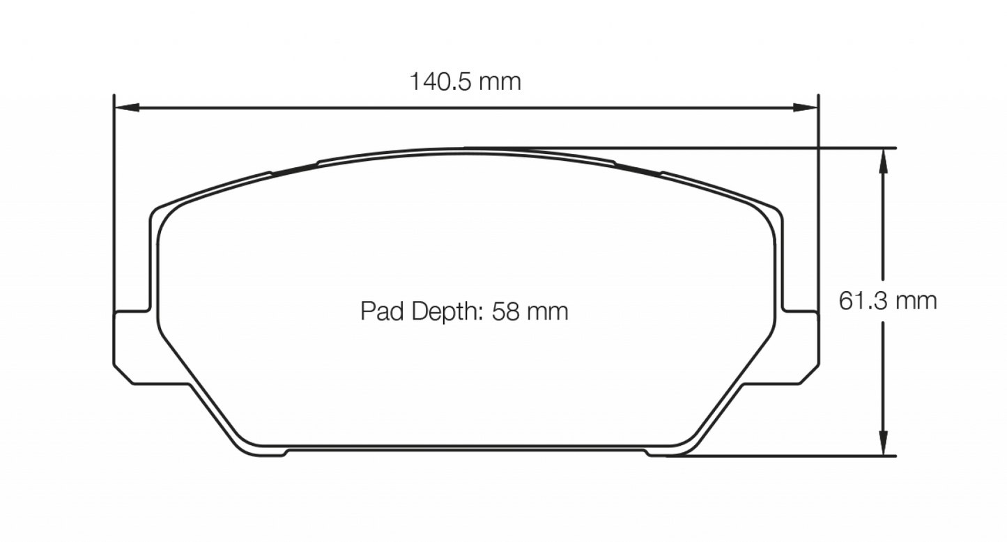 PAGID Racing Pagid Racing 7034 RSL2 Compound Brake Pads 7034-RSL2
