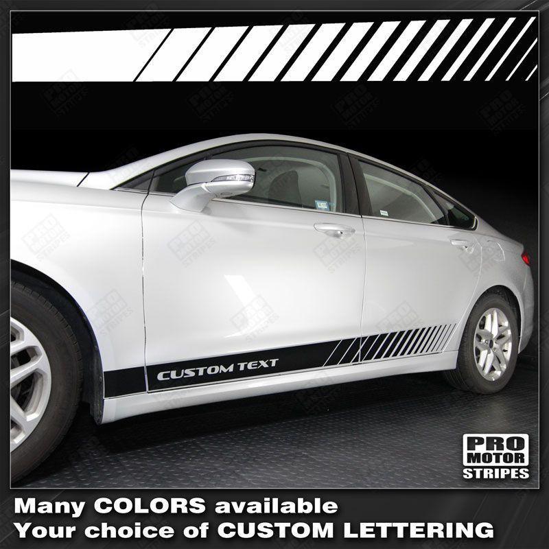 FORD FUSION 2013-2021 Rocker Panel Strobe Side Stripes