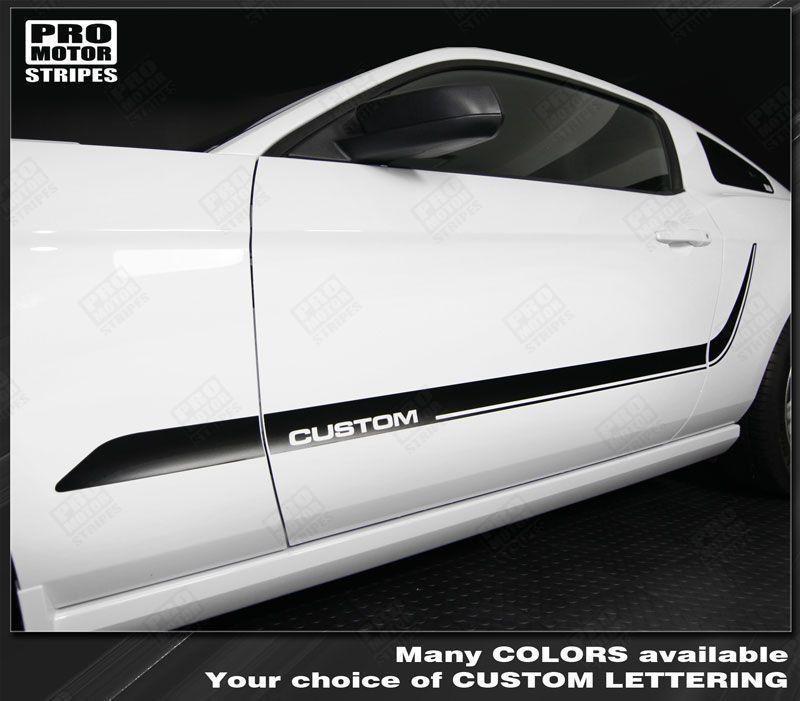 Ford Mustang 2005-2014 Lower Door Side Accent Stripes