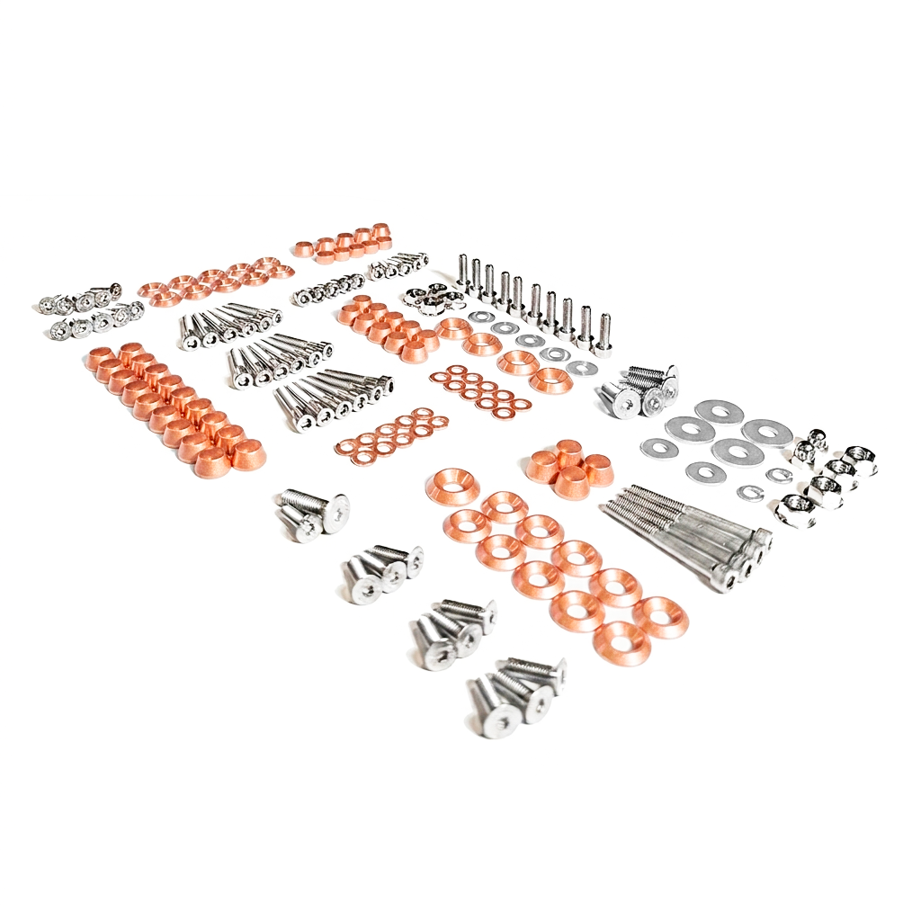 ZSPEC Stage-3 Dress Up Bolts® Fastener Kit for '15-23 Ford Mustang GT 5.0L S550, Stainless & Billet