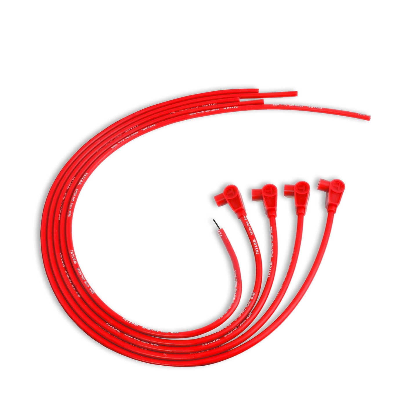 Taylor Cable 8mm Spiro-Pro univ 4 cyl 90 red 73237
