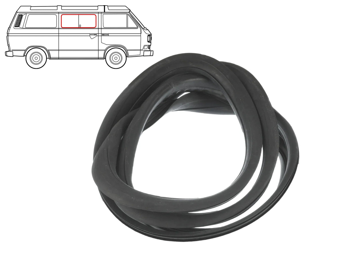Middle Side Window Seal - Passenger Side (w/o Groove)
