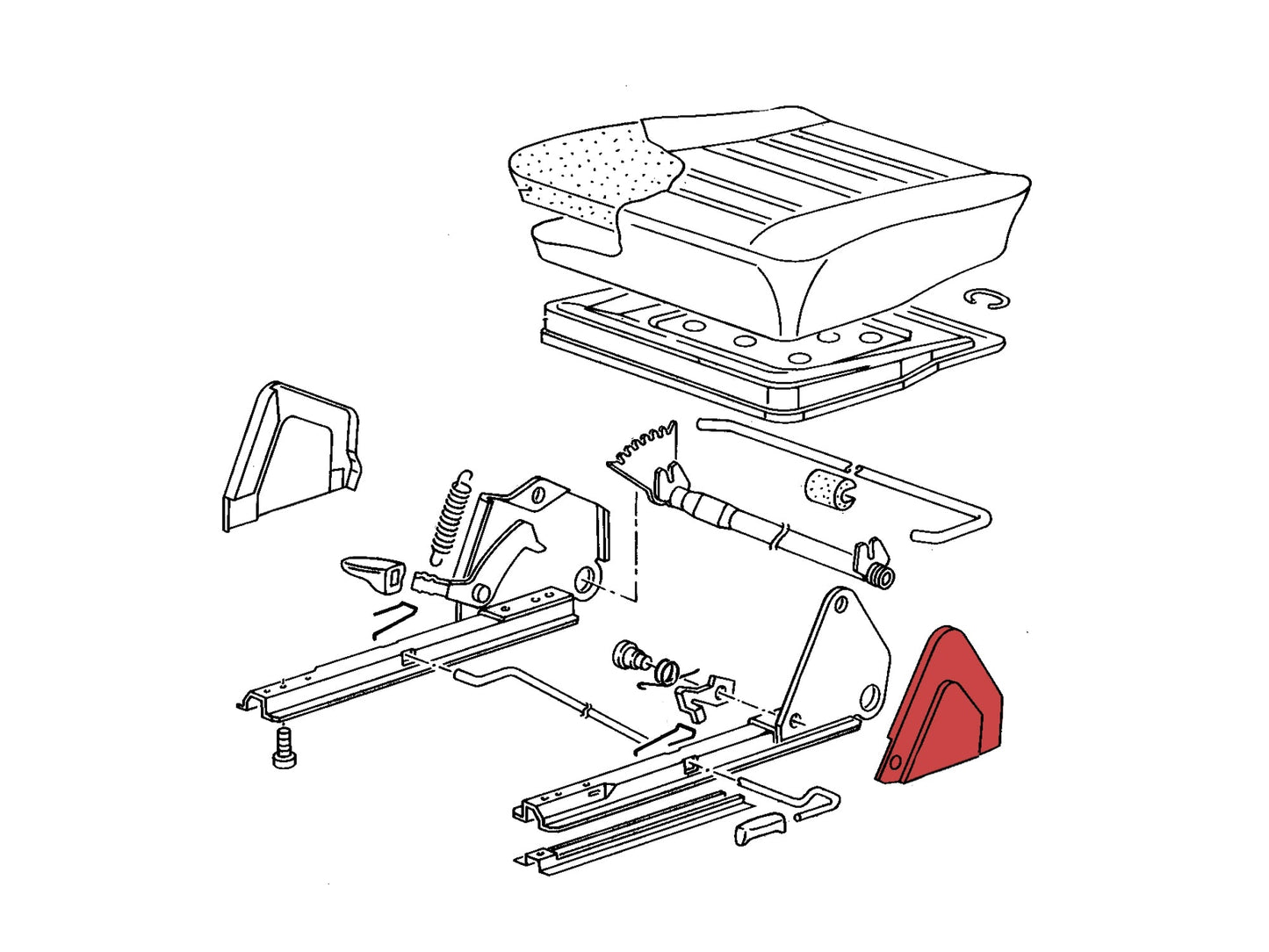 Front Seat Cover Cap (Left Side)