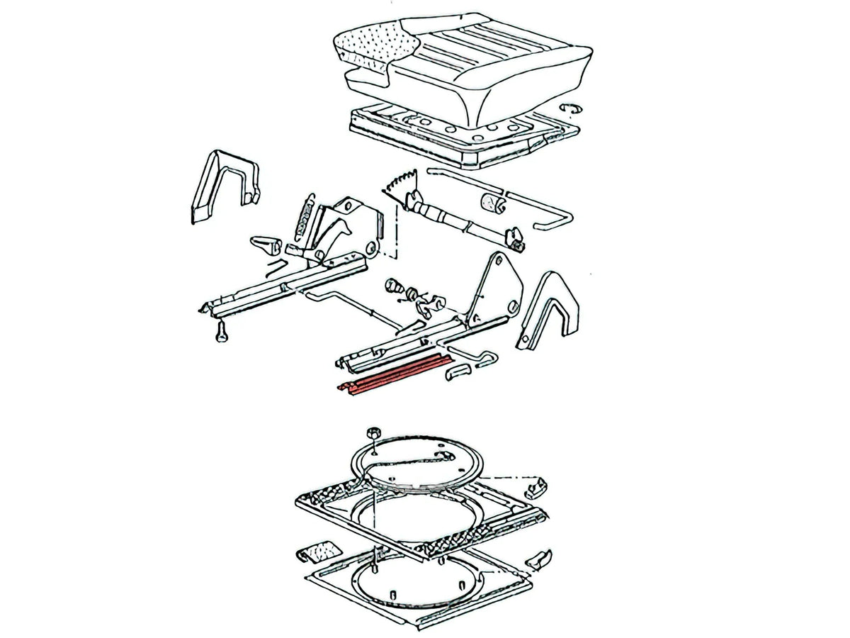 Plastic Guide for Front Seat Track