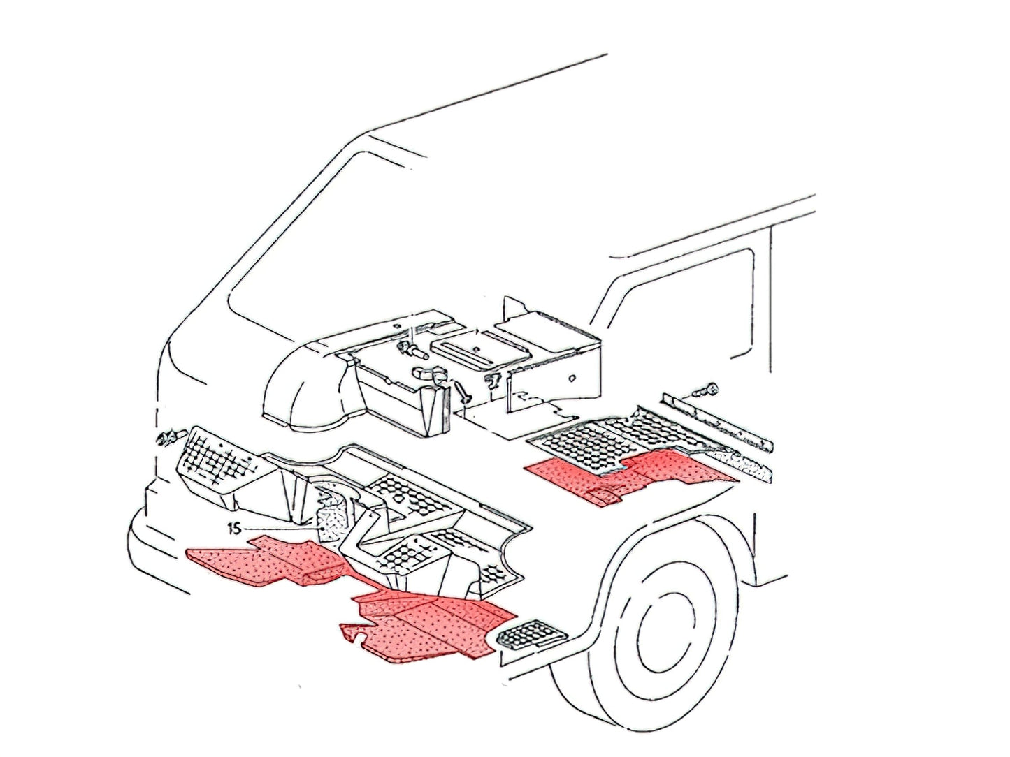 Under Carpet Insulation Pad Set