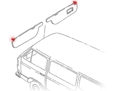 Sun Visor Socket Replacement Kit