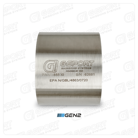 G-Sport Gen2 UHOX EPA Compliant Catalytic Converter Core - 6.000" Body x 4.000" Long (85600)