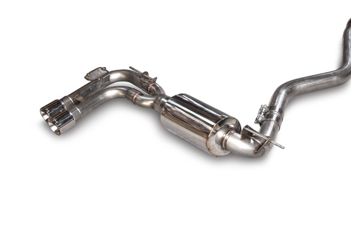 AWE Tuning Touring Edition Exhaust, Quad Outlet for BMW F3X N20/N26 328i/428i - Chrome Silver Tips (80mm) 3010-42042