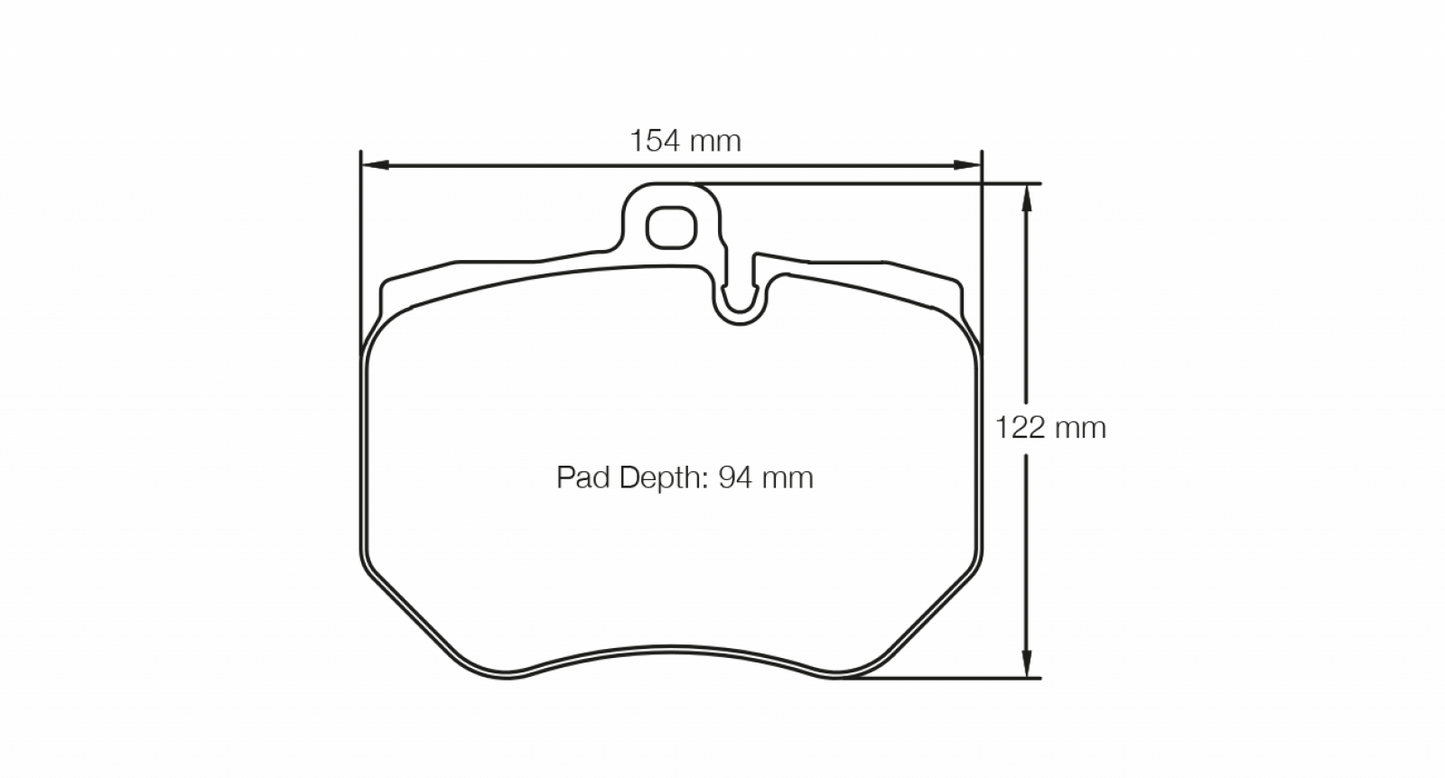 PAGID Racing Pagid Racing 4910 RSC1 Compound Brake Pads 4910-RSC1