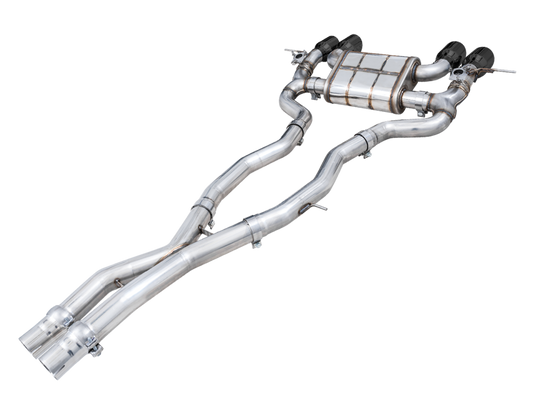 AWE Tuning SwitchPath Catback Exhaust for BMW G8X M3/M4 - Chrome Silver Tips 3025-42480
