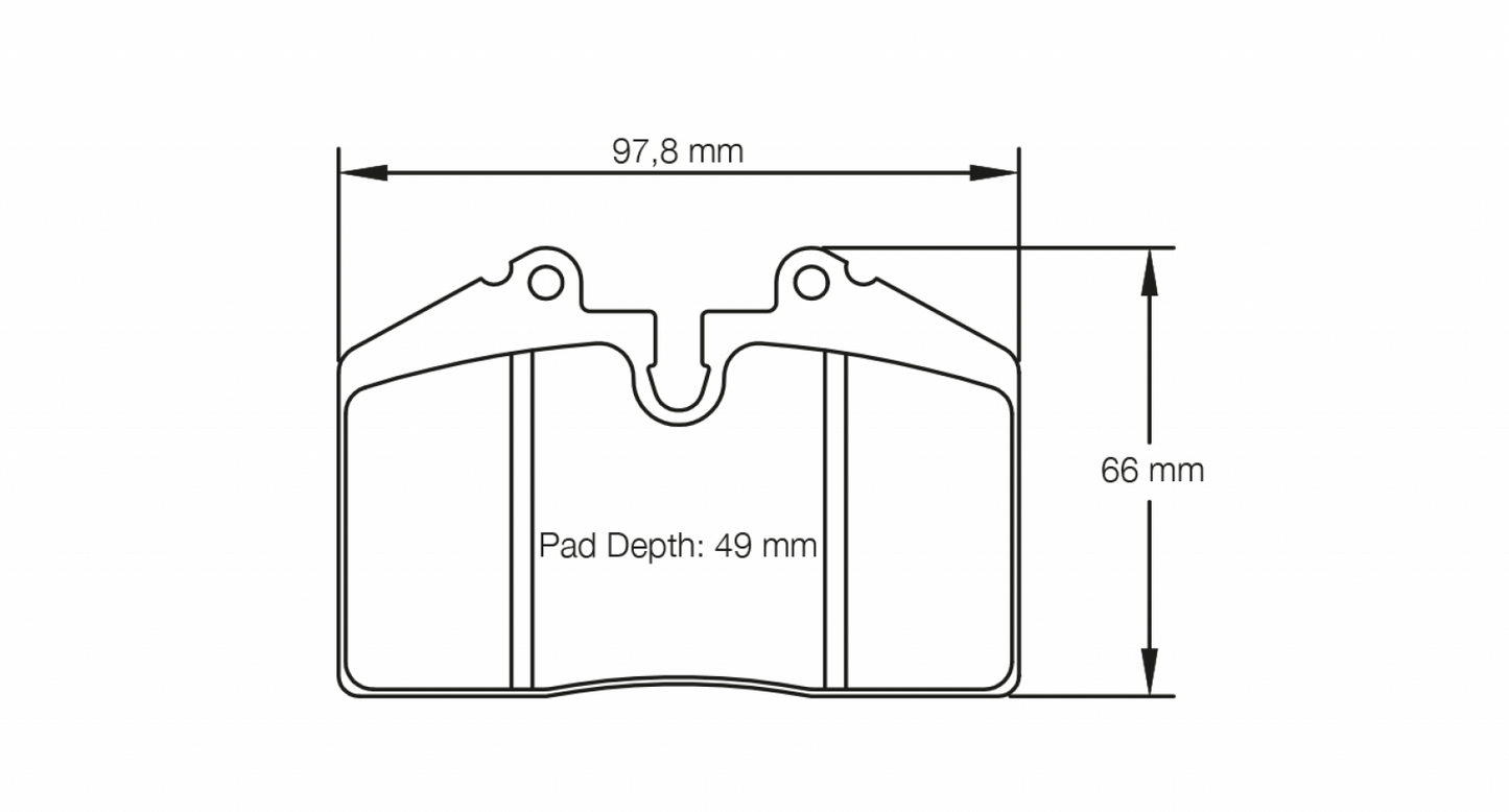 PAGID Racing Pagid Racing 8009 RS44 Compound Brake Pads 8009-RS44