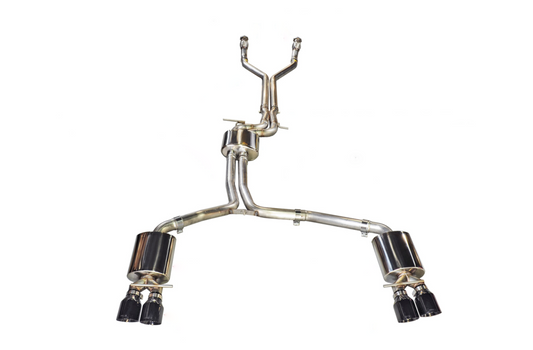 AWE Tuning Touring Edition Exhaust for Audi C7 S7 4.0T - Diamond Black Tips 3015-43014