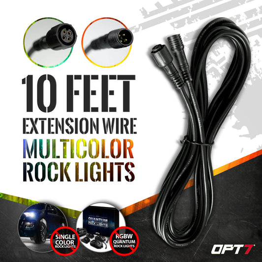 10-Foot Extension Wire for AURA Multi-Color (RGB) Rock Lights