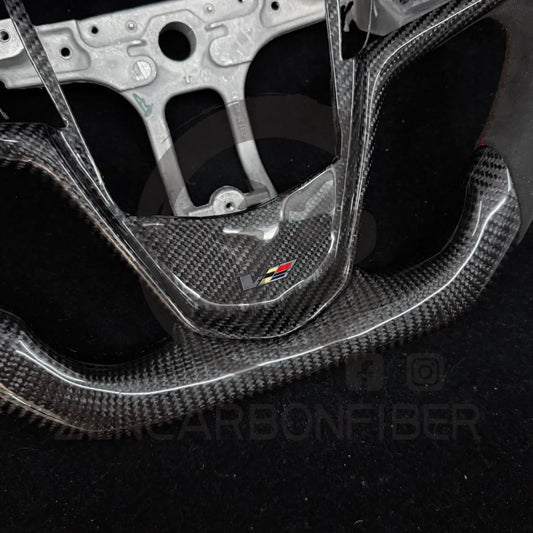 IN STOCK - 2013-2019 Cadillac ATS/CTS Carbon Fiber Steering Wheel(NO Paddle Shifters)