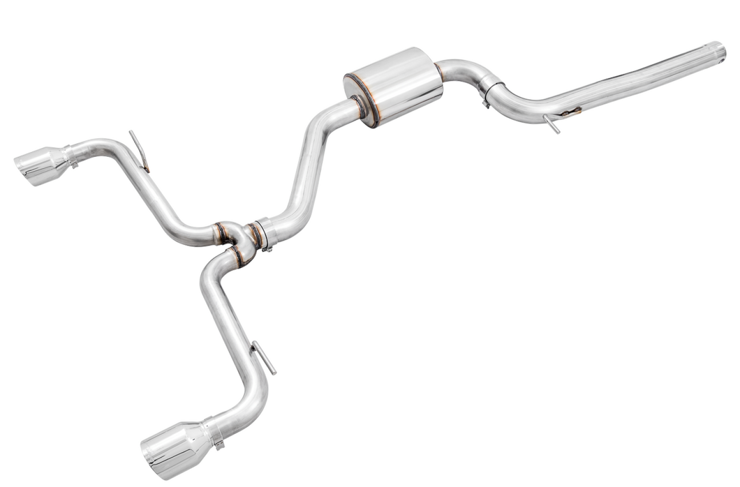 AWE Tuning Track Edition Exhaust for VW MK7.5 GTI - Chrome Silver Tips 3020-32042