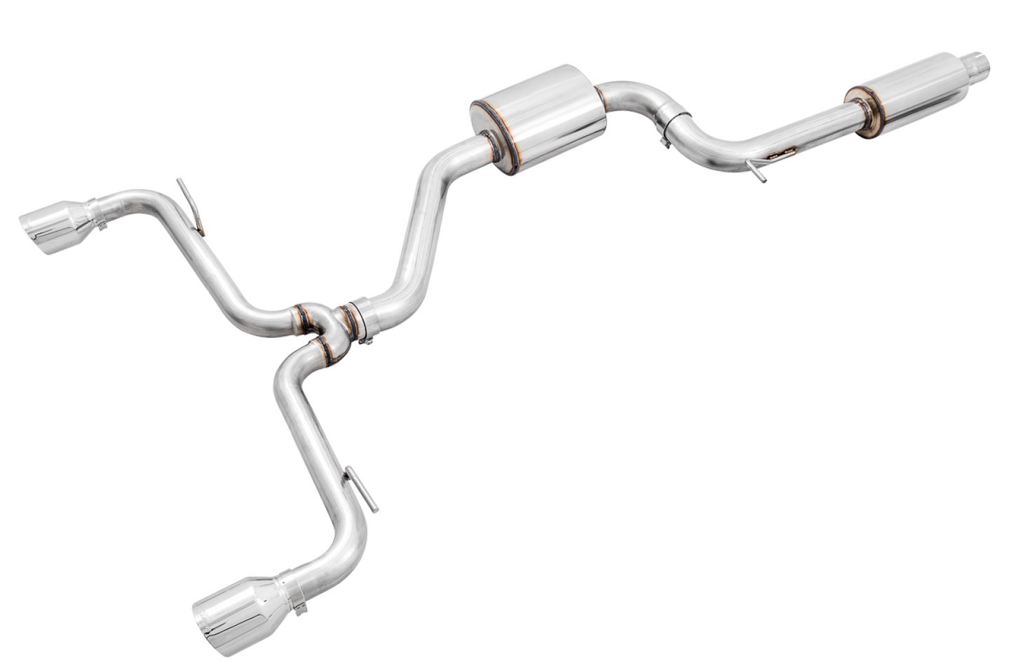 AWE Tuning Touring Edition Exhaust for VW MK7.5 GTI - Chrome Silver Tips 3015-32096