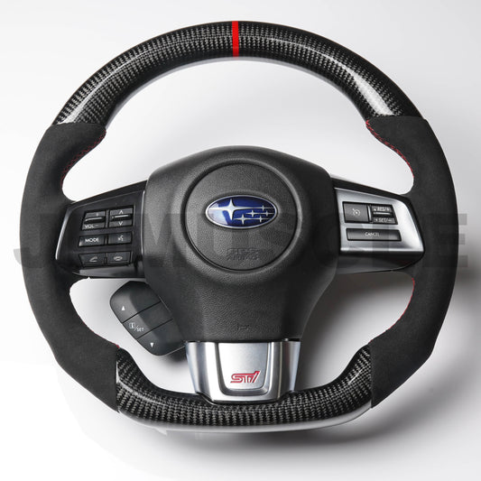 JDMuscle 15-21 WRX/STI Custom Carbon Fiber Steering Wheel