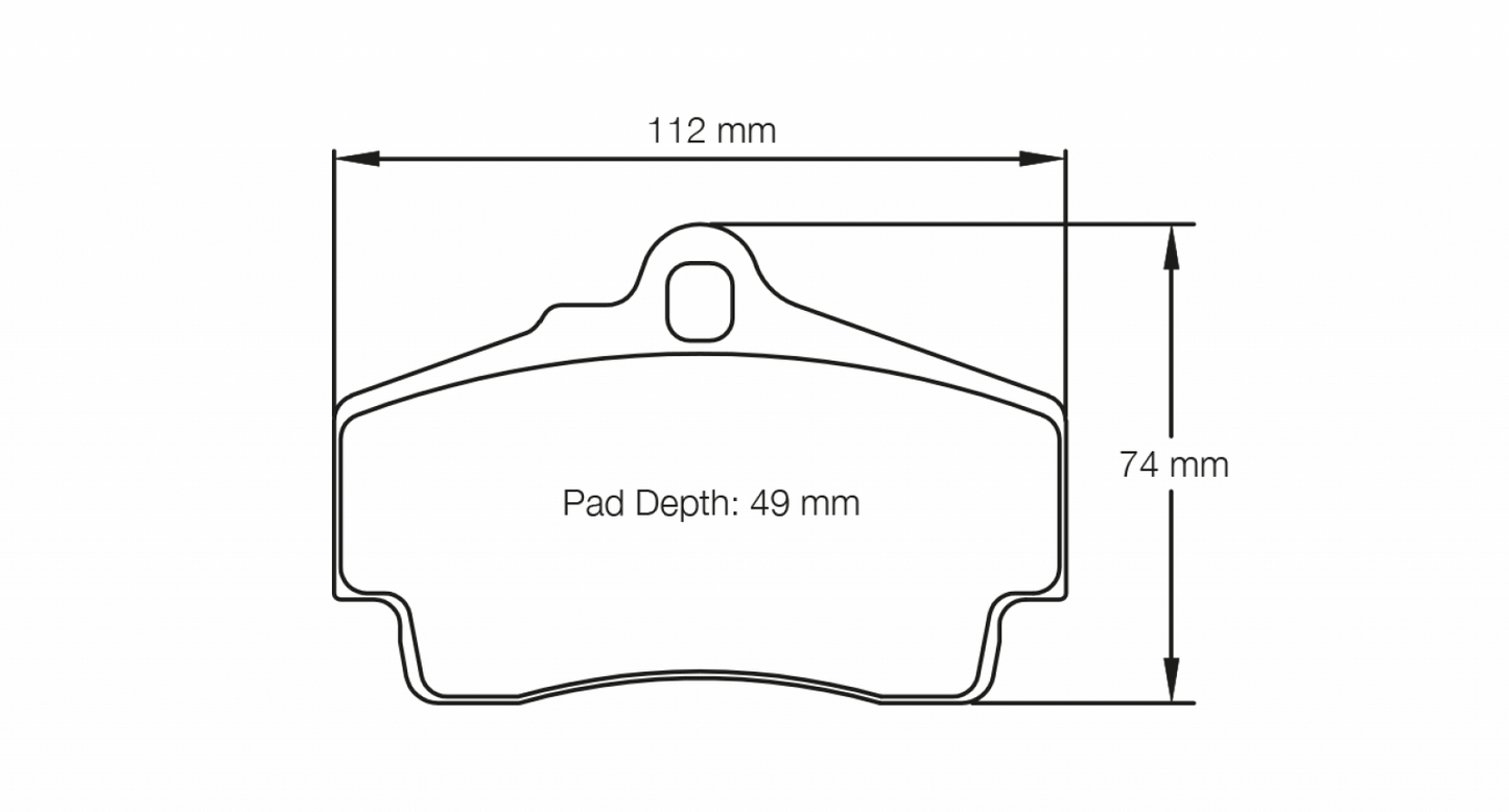 PAGID Racing Pagid Racing 2406 RSL1 Compound Brake Pads 2406-RSL1
