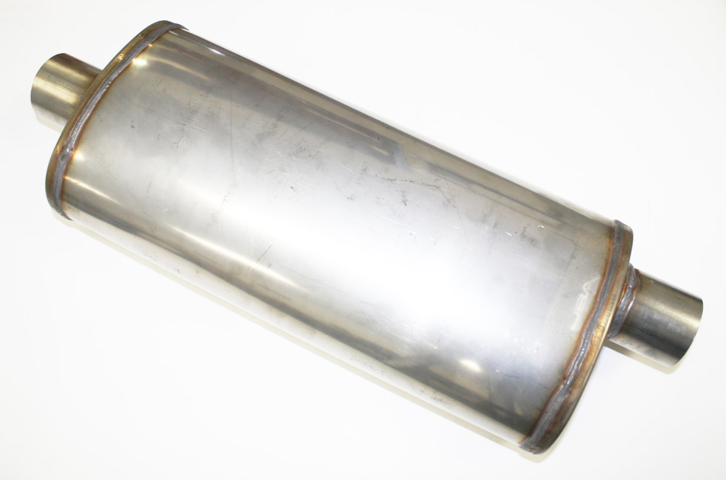 JBA Straight-Through 2.5" Muffler 304 SS Offset/Center 40-251800