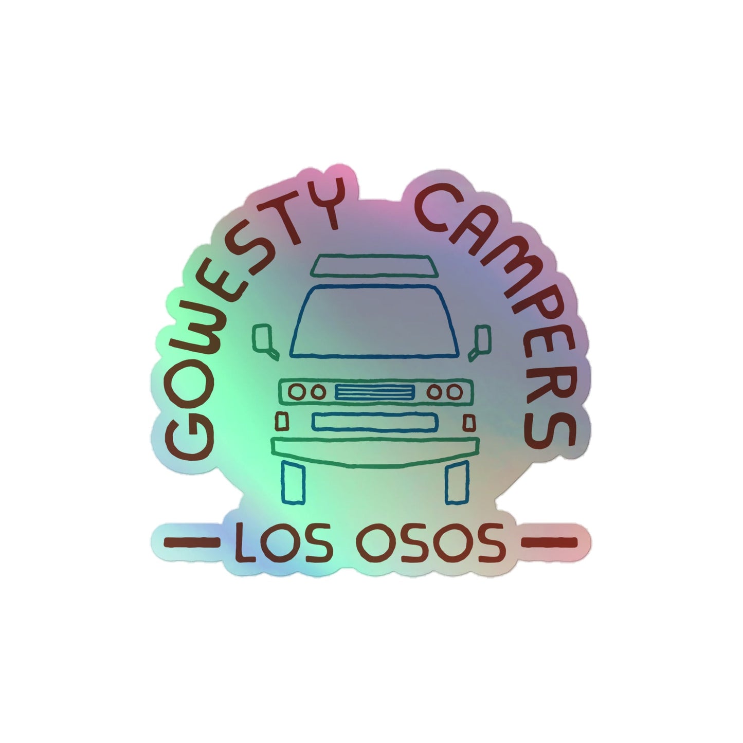 GoWesty Campers "Friendly Face" Holographic Sticker