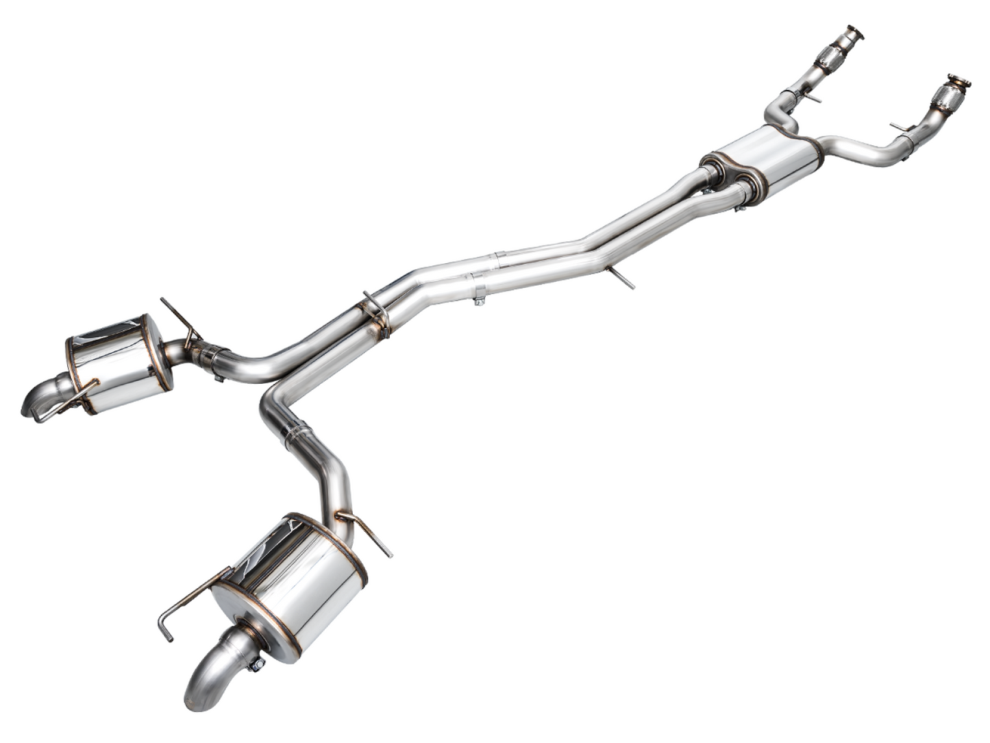 AWE Tuning Touring Edition Exhaust for Audi C8 A6/A7 3.0T - Turn Downs 3015-31003