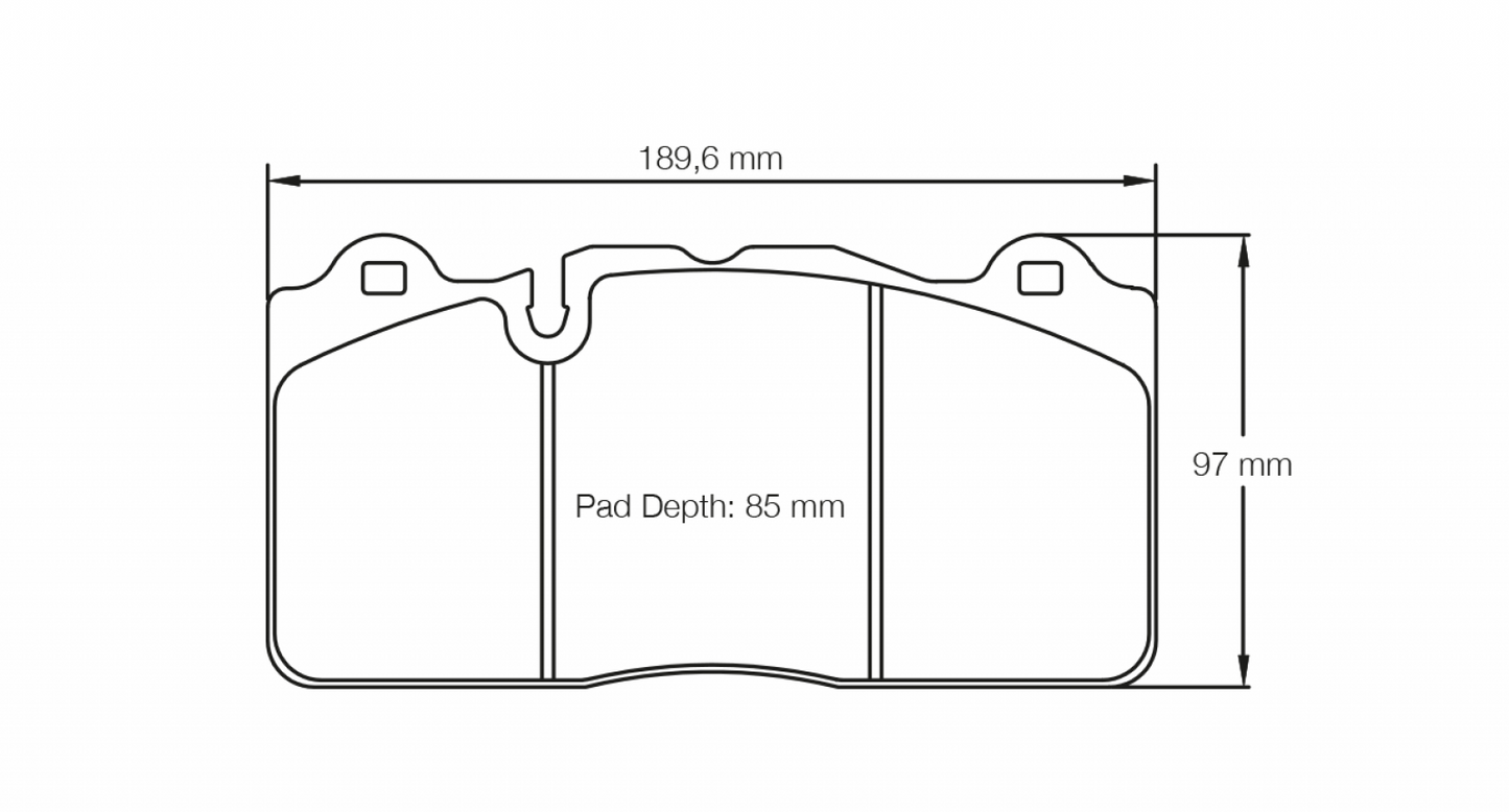PAGID Racing Pagid Racing 8091 RSC3 Compound Brake Pads 8091-RSC3
