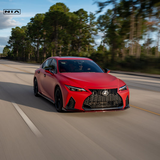 Lexus IS F-Sport NIA front splitter lip bodykit 2021-2025 in ABS or Carbon Fiber