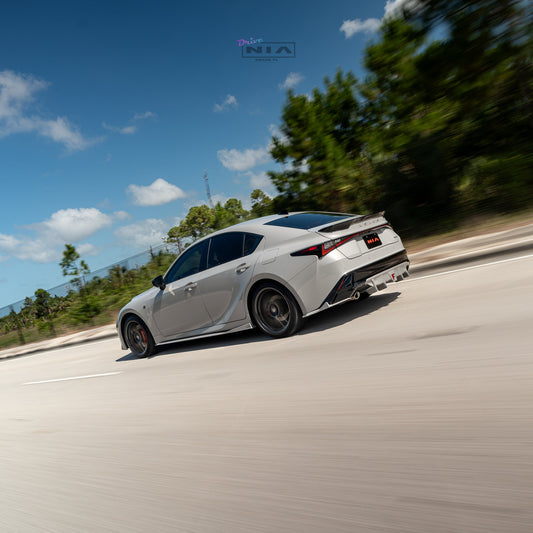 Lexus IS 2021-2026 NIA Side skirts aero lip bodykit in ABS or Carbon Fiber (Base, F Sport, IS300, IS350, IS500)