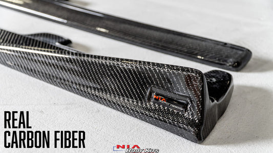 NIA Lexus RC NIA Carbon Fiber Side Skirt Splitter Lip (2015-18) RC15-SD-CF.