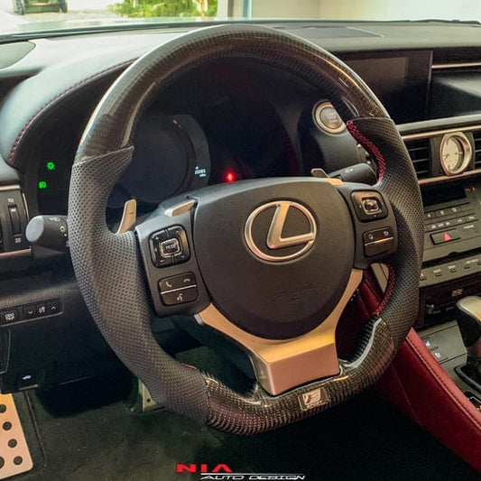 NIA Lexus IS 2014-2016 Carbon Fiber Steering Wheel IS14-STW-REG