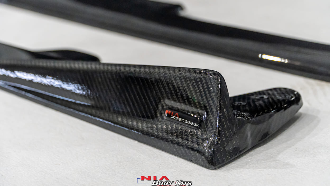 NIA Lexus RC-F NIA Carbon Fiber Side Skirts Splitter Lip (2015-19) RCF15-SD-CF