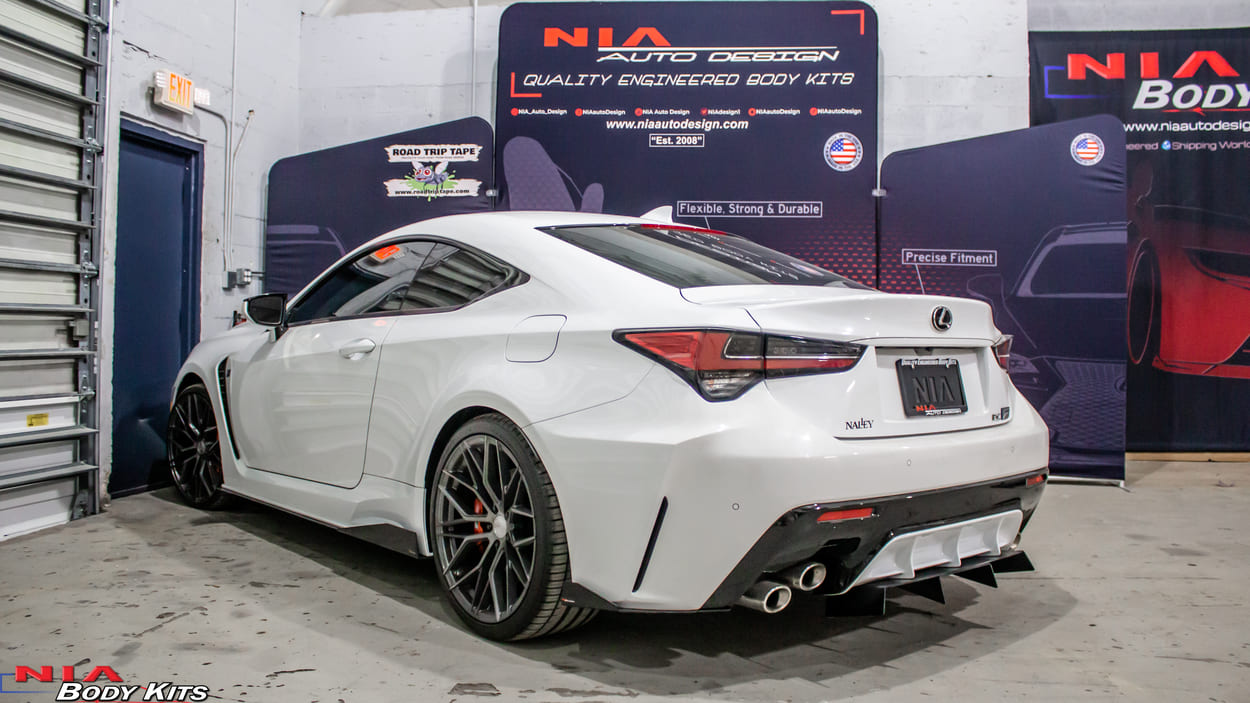 NIA Lexus RC-F Sleek splitter diffuser 2020-2024 RCF20-SS-RD-NF-GB