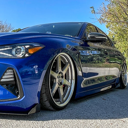 NIA Genesis G70 NIA Full Sleek Splitter lip Kit with Diffuser 2019-2021 G70-SS-FK+RD-NF-GB