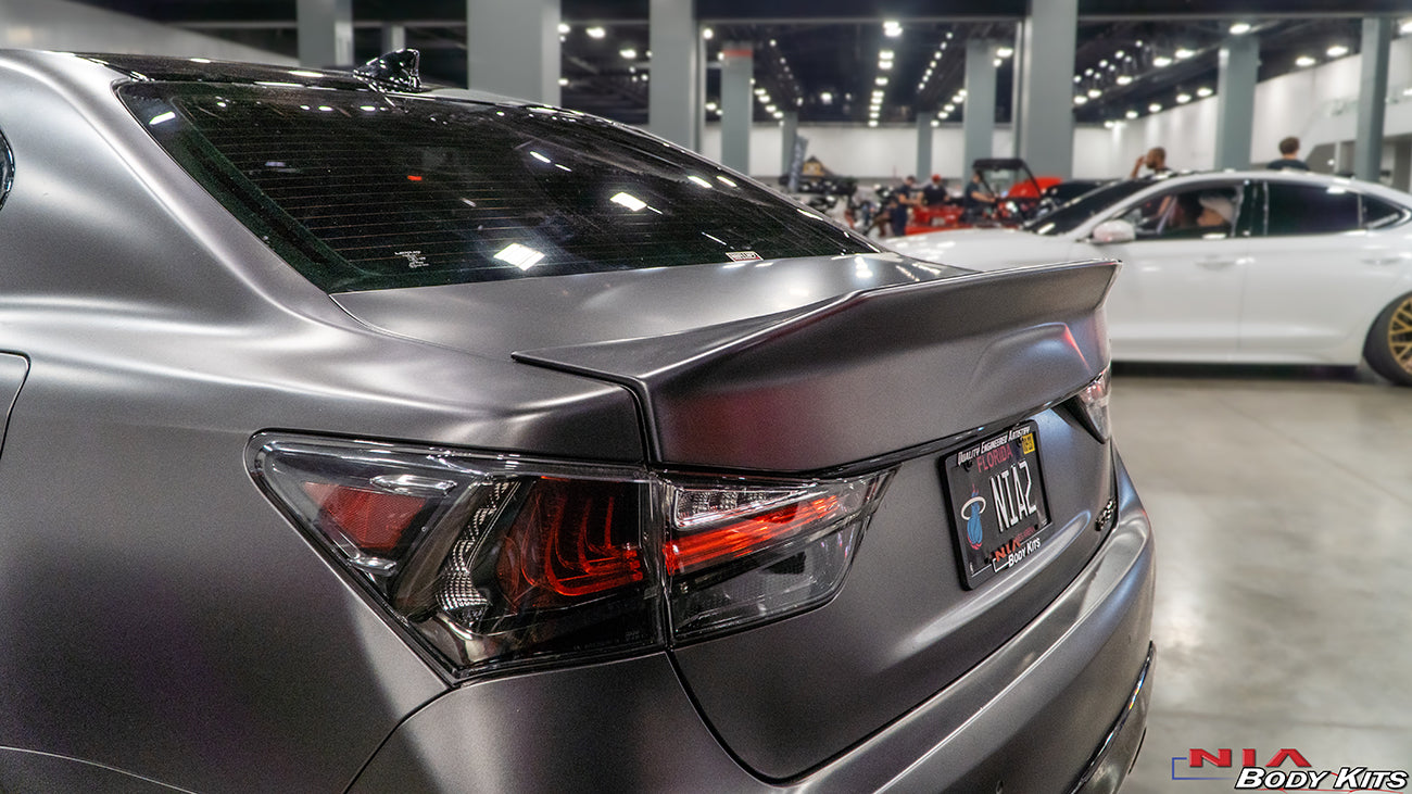 NIA Lexus GS Base NIA Trunk Duck Tail Wing V2 2016-2020 GS16-REG-RS-V2