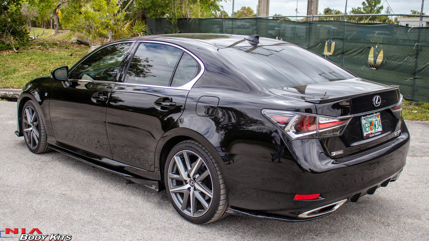 NIA Lexus GS F-Sport Rear Lip diffuser Spats 2016-2020 GS16-SPR-RA
