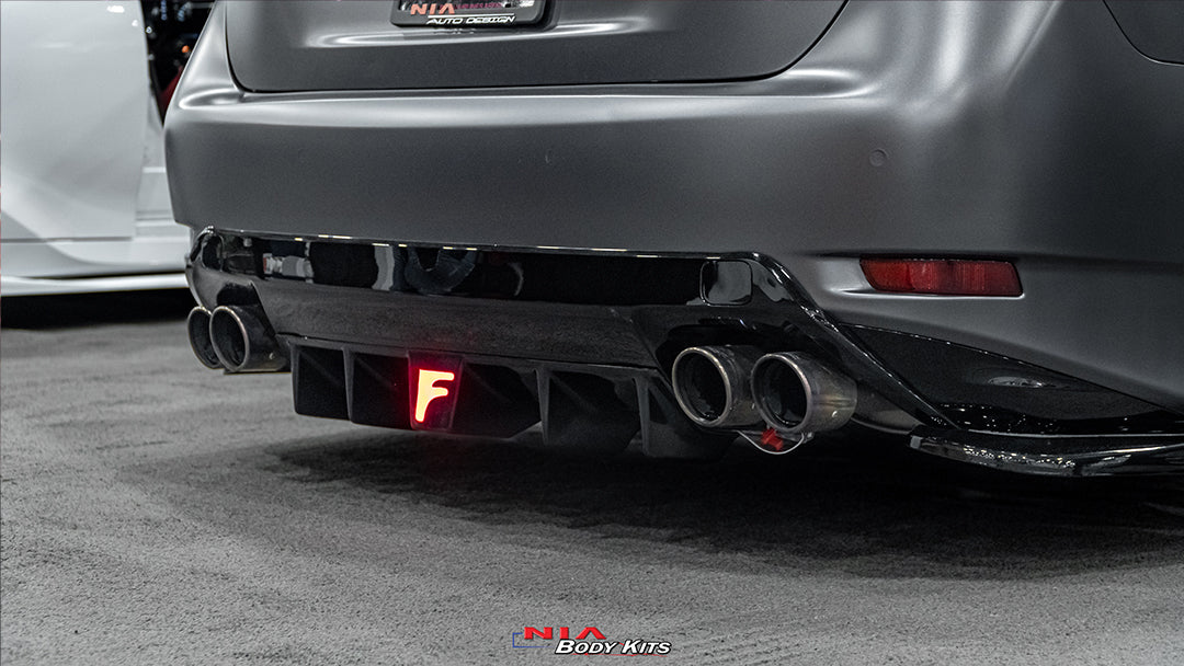 NIA Lexus GS-F NIA Diffuser Bumper Extension (2016-20) GSF16-RD