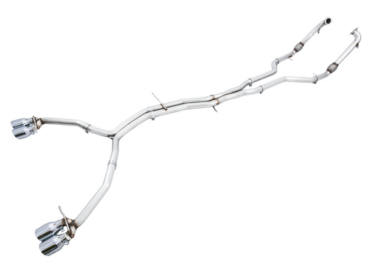 AWE Tuning Track Edition Exhaust for Audi B9 S5 Sportback - Non-Resonated (Silver 102mm Tips) 3010-42068