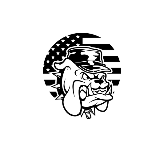 US Marine Bulldog Hood Graphic