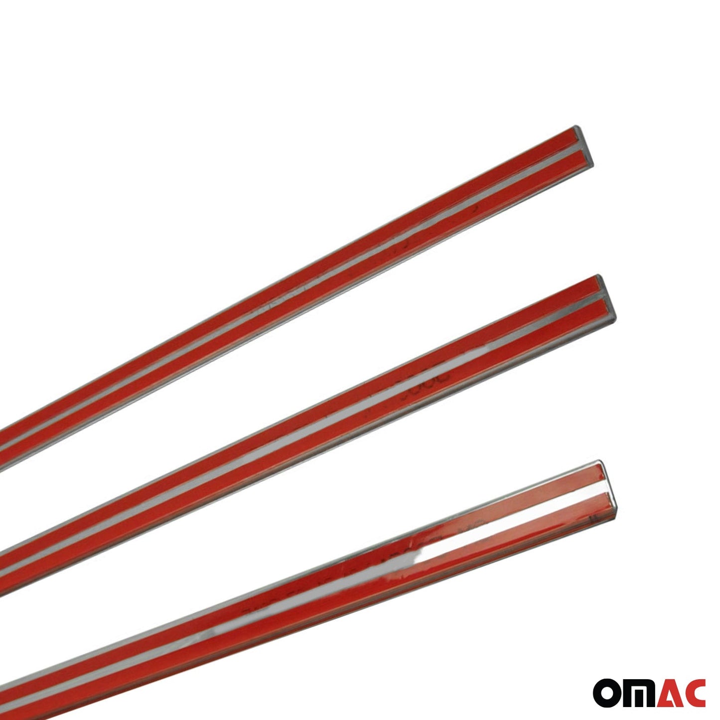 2005-2021 Nissan Frontier Window Molding Trim Streamer Stainless Steel Silver 4 Pcs