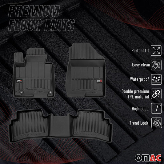 2022-2026 Hyundai Tucson Premium Floor Mats Liners Full Set All Weather Heavy Duty