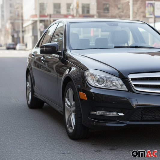 Mercedes W176 W246 C204 X204 X156 W212 Black Glossy Wing Mirror Cover Caps